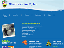 Tablet Screenshot of diversdennorth.com